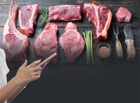 모바일주문 한 시간만에 “한우 투쁠 왔어요”