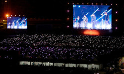 BTS 공연 열린 부산 보랏빛’으로 물들었다