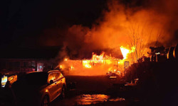 강원 고성군서 산불 발생… 소방 대응 1단계 발령