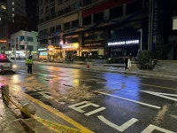 부산 광안해변로 스프링클러 배관 동파… 도로 결빙