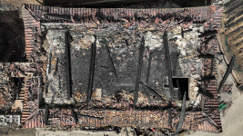 [포토] 강릉 산불 이틀째… 불에 탄 인월사