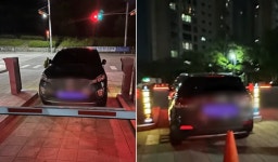 “손해배상 청구해” 아파트 입구 막은 SUV, 입주민 항의에 배짱