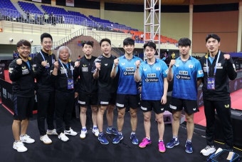 일본을 무실 세트로 제압한 ‘최강’ 중국과 4강에서 맞붙는 남자 탁구 대표팀 “실력은 부족한 것 인정...한 번 부딪혀 보겠다”