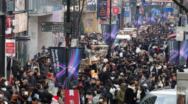 [포토] 시민들로 붐비는 명동거리