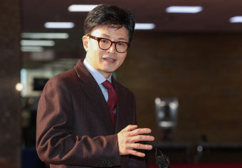 [포토] 국회 첫 출근하는 한동훈 비대위원장