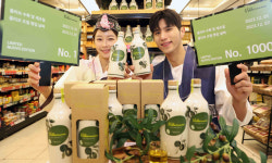 “스페인산 햇올리브유 맛보세요”