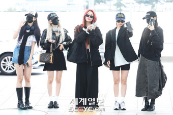 [포토] 르세라핌 '코첼라 콘서트 다녀올게요!'