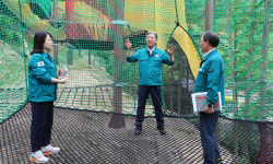 의령 자굴산자연휴양림에 전국 최대 네트모험시설 조성