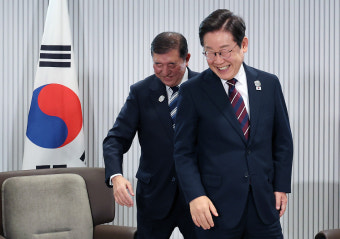 [포토] 이재명 대통령-이시바 시게루 日 총리, 한일 정상회담