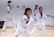 한빛맹학교, 개학식서 손끝으로 배우는 태권도 특별공연 [한강로 사진관]