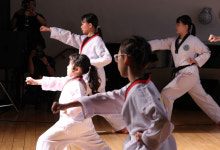 한빛맹학교, 개학식서 손끝으로 배우는 태권도 특별공연 [한강로 사진관]
