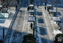 “길에서 사라진 버스들, 여기에 다 모였네”…서울 시내버스 7천대 멈춘 날 [한강로 사진관]