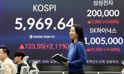 20만전자·100만닉스 ‘쌍끌이’… 6000선 턱밑