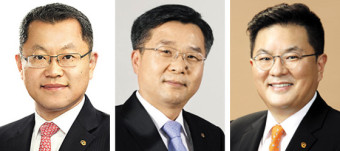 한화큐셀 대표 김희철, 한화토탈 대표 권혁웅, 한화지상방산 대표 이성수