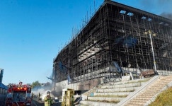 대전 관저동 신축공사장 화재 진화…11명 부상