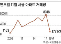 서울 아파트, 글로벌 금융위기 수준 '거래 절벽'