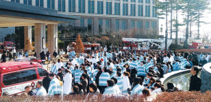 인천 파라다이스 호텔서 불, 280명 대피