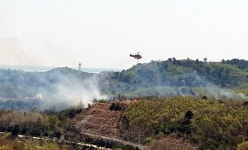 강원 고성서 또 산불…산림 2000㎡ 태우고 1시간여만에 진화