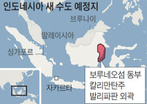 인도네시아 수도 옮긴다… 자카르타→ 東칼리만탄