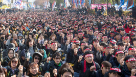 한국노총 산하 삼성전자 노조 첫 출범 노동자 권익 쟁취할 것
