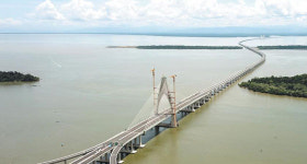 대림산업, 브루나이서 30㎞ 템부롱대교 준공