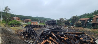 ‘펑’ ‘펑’ 후 보령 펜션 큰 불 “투숙객 깨어 있어 큰 피해 막았다”