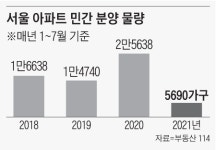 서울 아파트 분양, 작년의 4분의 1… 나홀로 단지도 수백대1 ‘청약 광풍’