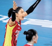 김연경, 중국 수퍼리그 개막전서 17득점