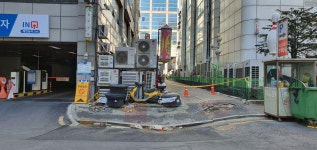 고양 마두역 인근 상가건물 붕괴 위험…주변 지반침하