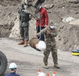 6·25때 쓴 공군 항공탄? 서울 용산구 공사현장서 발견