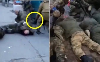 이번엔 우크라軍이 러軍 포로 무릎 꿇려 총격… 전쟁범죄 조사 착수