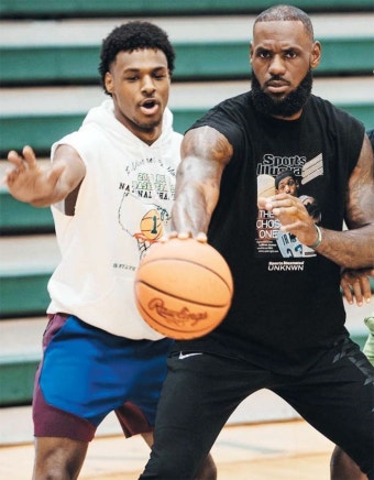 ‘킹’과 아들, NBA 함께 뛰는 날 올까