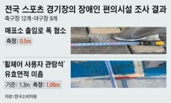 소비자원 “주차장·매표소 등 경기장 내 장애인 편의시설 개선해야”