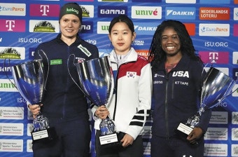 김민선, 0.12초차로 월드컵 500m 전관왕 놓쳐
