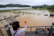 이틀새 광주 274㎜, 남해 206㎜... 1명 실종되고 제방 무너져