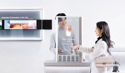 안팎으로 360도 접히는 스마트폰, 유리창 같은 ‘투명 OLED’