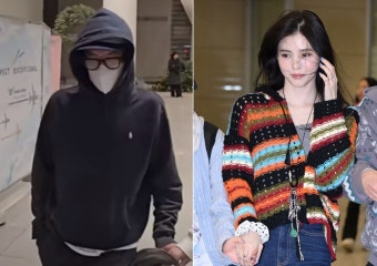류준열은 고개 푹, 한소희는 왼손 반지… 따로 입국, 분위기도 달랐다