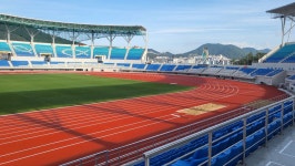 전국체전 치를 김해종합경기장, 일부 옹벽 붕괴