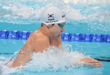 '예선 전체 1위' 조성재, 한국 수영 최초 올림픽 평영 준결승 진출