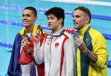中판잔러,남자 자유형 100ｍ 세계新... 亞 선수 92년 만의 우승