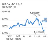 삼성전자, 6만원대 턱걸이… 外人 매도세에 연중 최저가