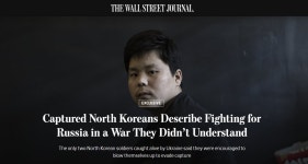 WSJ도 북한군 포로 인터뷰...“아무것도 얻지 못하지만, 명령이니까 싸웠다”
