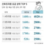 산후조리원 가격… 서울은 4020만원, 군산은 120만원