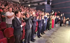 WT시범단, 체코 원전 현장서  돌려차기