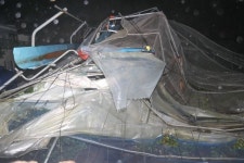 뿌리채 뽑힌 나무, 물 잠긴 도로···링링 할퀸 北 사진보니