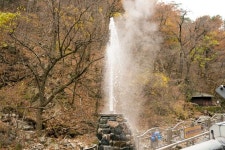 콸콸 솟구치는 42도 온천 vs 인증샷 부르는 호텔 온천