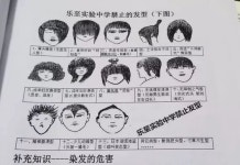 일본깡패해적형·정신붕괴형···조롱당한 中학교 두발금지 그림