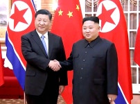 김정은, 시진핑 축전에 답전 