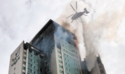 울산 주상복합 화재 합동감식 미뤄…당국 먼저 안전시설 보강