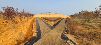[영상]드론 띄워야 한눈에 보인다, 해남에 핀 지름 300m 눈꽃
